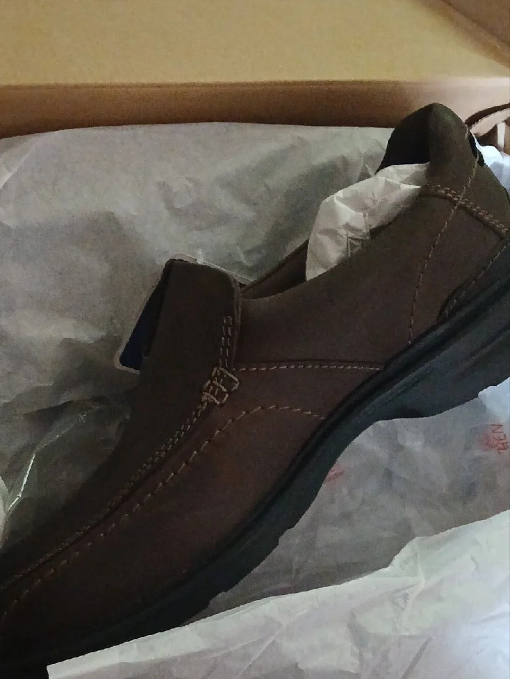 Clarks Gessler Step Dark Brown Leather Loafers